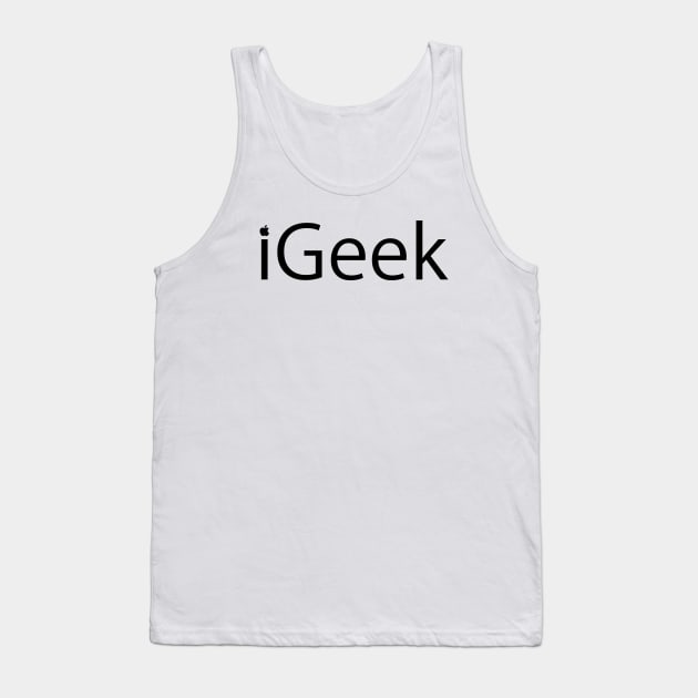 iGeek - Apple Geek Tank Top by 7-Bit Gaming